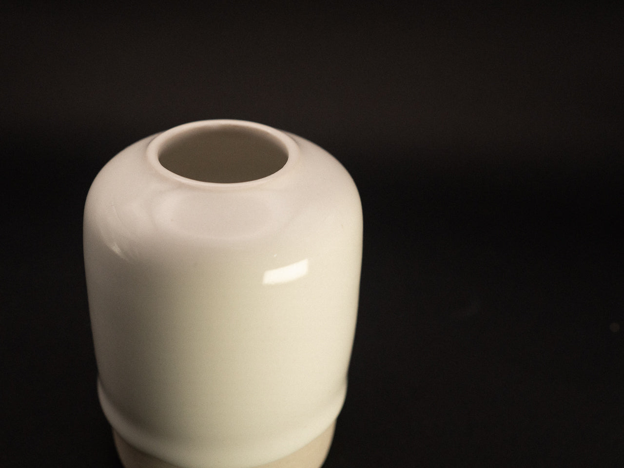 WHITE BUD VASE