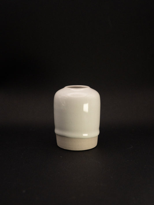 WHITE BUD VASE